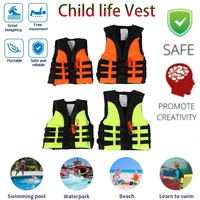 child life vest kids swimming boating skiing drifting safety life jacket vest survival suit with survival whistle for 2 12 years