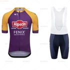 2021 Alpecin Fenix Велоспорт Джерси комплект летняя велосипедная одежда мужская быстросохнущая дорожная велосипедная рубашка Костюм нагрудники шорты Майо Canyonful