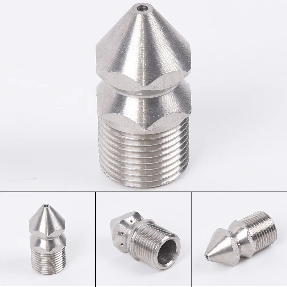 Насадка для выемки канализационных труб 1 переднее отверстие 8 задних отверстий