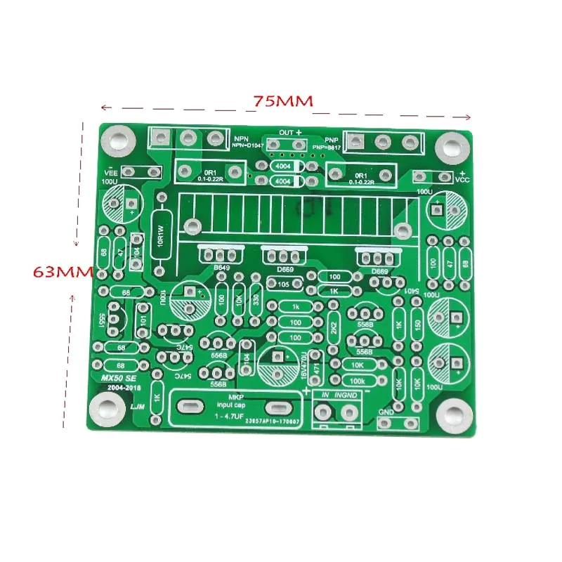 DLHiFi 2pcs Original LJM MX50 SE 2x100W SANKEN KEC HiFi Audio Power Amplifier 2.0 Channels Amplificador Diy Kit Finished Module |