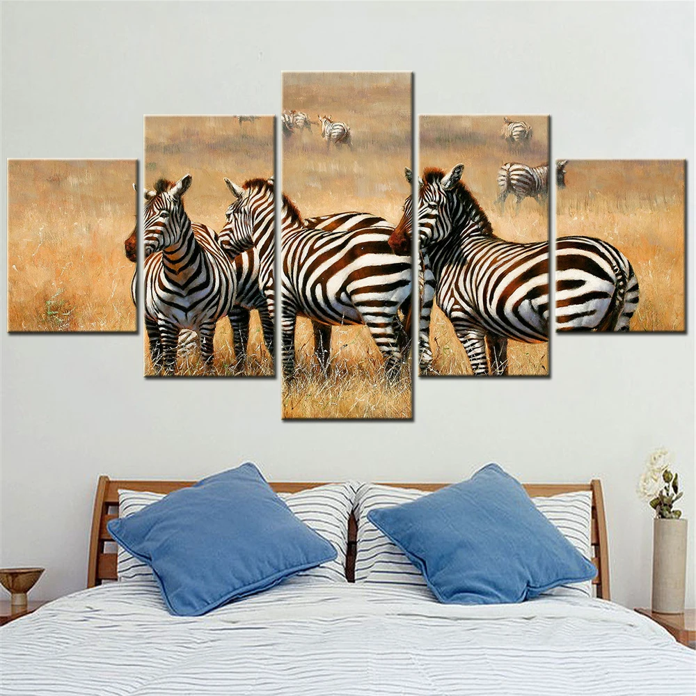 

Zebra Canvas Wall Art Pictures Animal Paintings for Interior Modern Home Decor Modular Room Decoration Posters on the Wall Decor