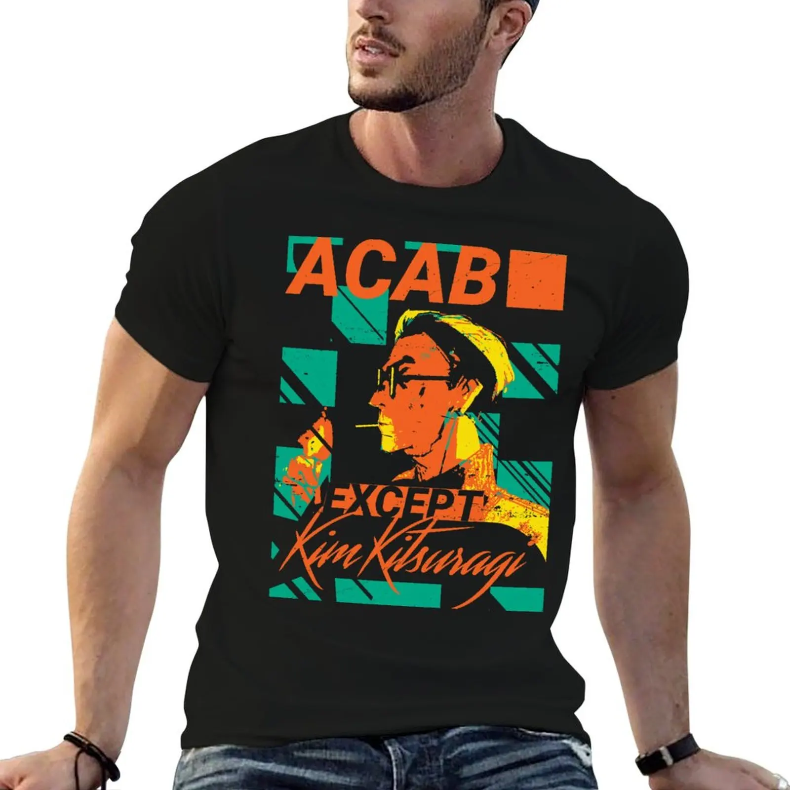Фото ACAB Except Kim Kitsuragi футболка мужские футболки с рисунком футболки для мужчин упаковка хлопковая футболка №1