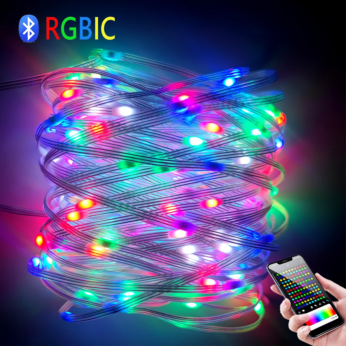 Умные Светодиодные Ленты RGBIC 5 В Постоянный Ток USB WS2812 Адресуемое Индивидуальное