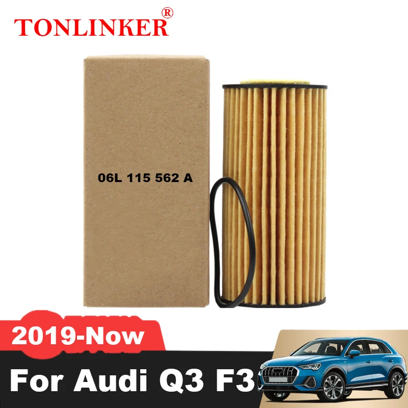 Масляный фильтр TONLINKER 06L115562A для Audi Q3 F3 Q3Sportback 2,0 TFSI 2,0 40TFSI модель 2019 2020 2021 2022 Now DKTC 06L115466A