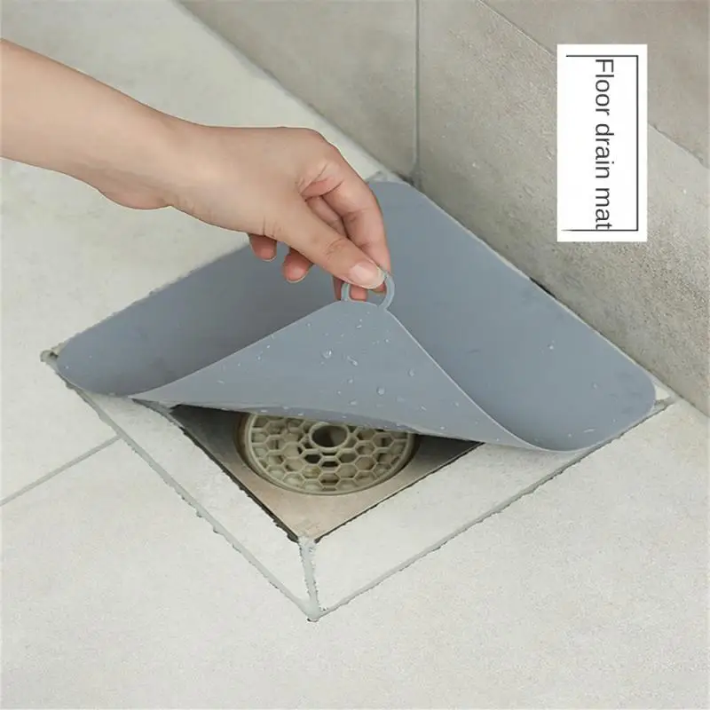 

Sealing Cover Plug Sink Drain Cover Toilet Sewer Floor Drain Silicone Pad Anti-odor Deodorant For Kitchen Bathroom Water Stopper
