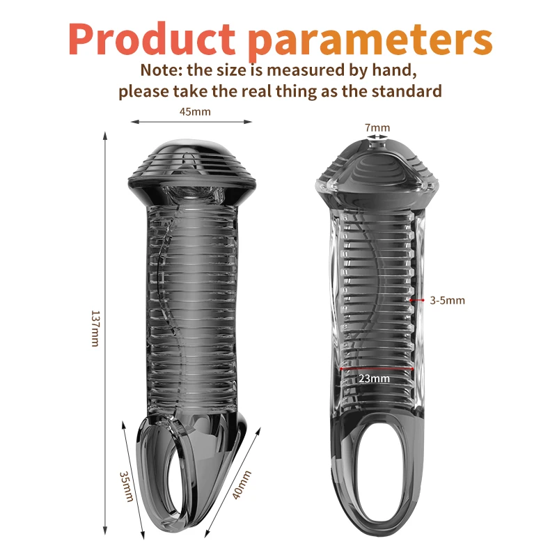 Переиспользуемый член-чехол крупного размера с удлинителем, презерватив для увеличения полового члена, секс-игрушки для мужчин, увеличение размера и замедление времени.