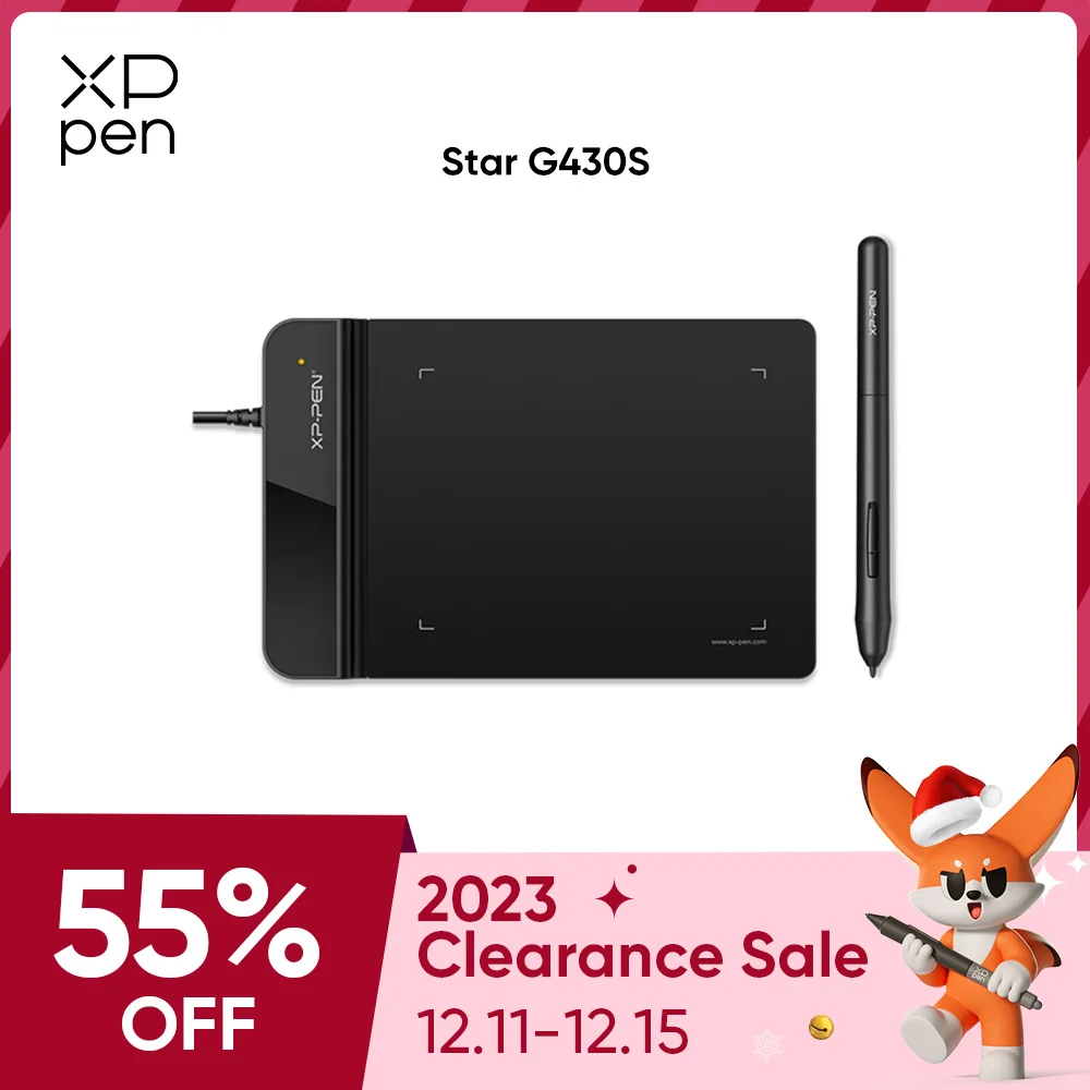 Xppen-star G430s Tablet de Desenho Tablet Gráfico para Osu Design de Arte Assinatura do Negócio Stylus sem Bateria 8192 Níveis
