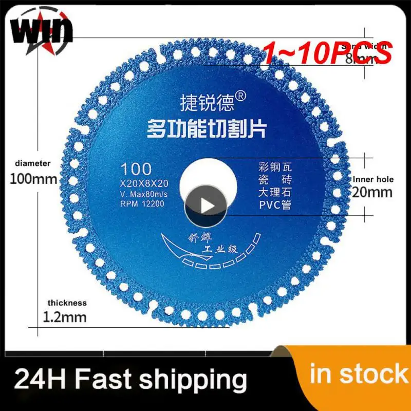 

1~10PCS Composite Multifunctional Cutting Saw Blade 100mm Ultra-thin Saw Blade Ceramic Tile Glass Cutting Disc For Angle Grinder