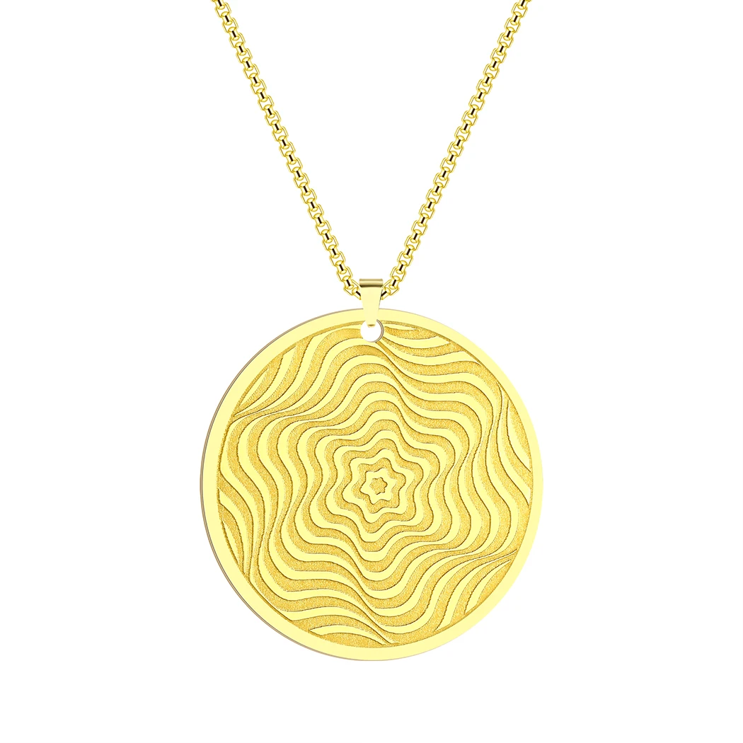 CHENGXUN Geometric Magic Star Opart Necklace Men Women Classy Jewelry Unique Handmade Eternal Friendship Bestie Gift for her him