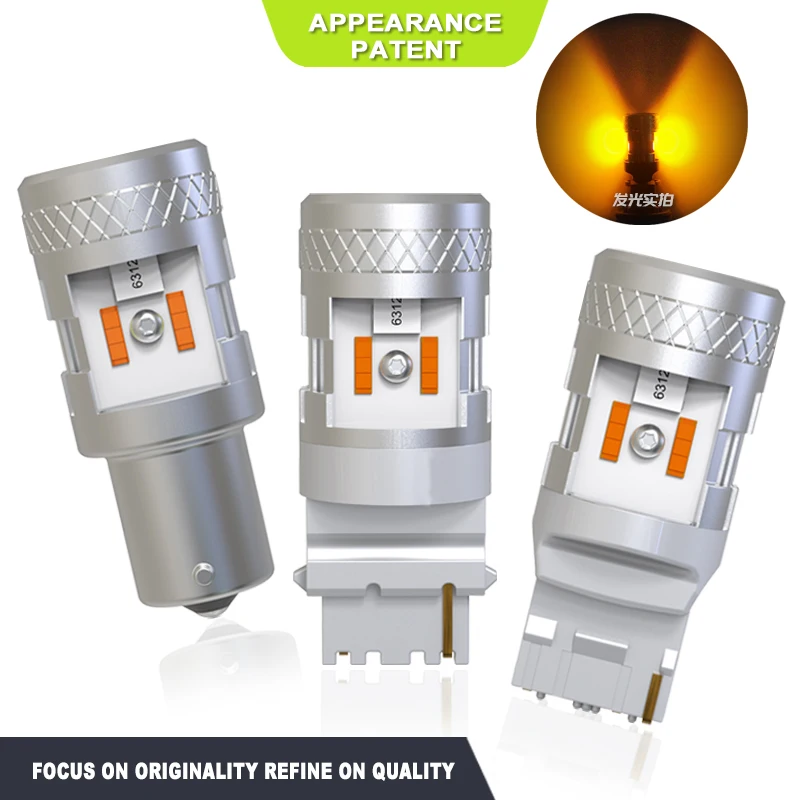 OBOLED 2/4/6 шт., лампа для задних фонарей 1156 дюйма, лампа для указателей поворота BA15S, W21W, автомобильная лампа для торможения, лампа для задних фонарей BAU15S, 7440, P27W, 3156, чипы 1860, 4SMD, 12 В