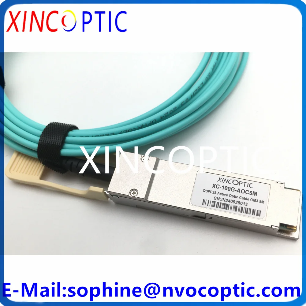 XINCOPTIC XC-100G-AOC5M (16 футов) Аристо-сети AOC-Q-Q-100G-5M 100G QSFP28 к OM3 5M Многорежимный активный