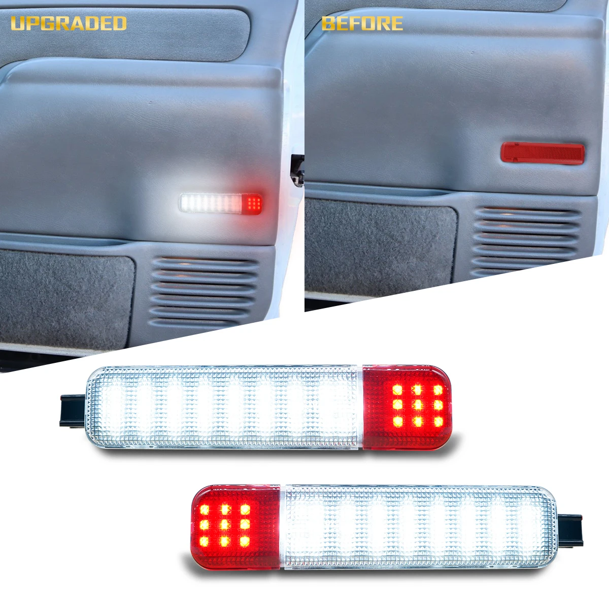 

Interior Door Panel Lights Courtesy LED Lamp 2pcs For Hummer H2 2003 2004 2005 2006 2007 2008 2009