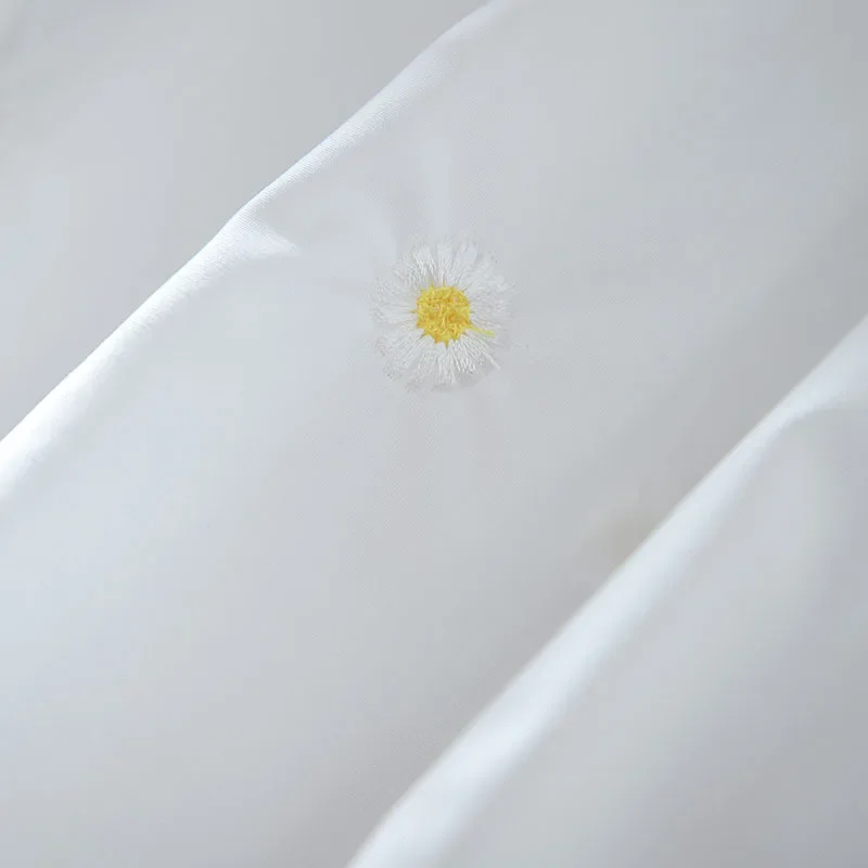 Элегантный кружевной топ с вырезами рукавом три четверти свободный крой куклой