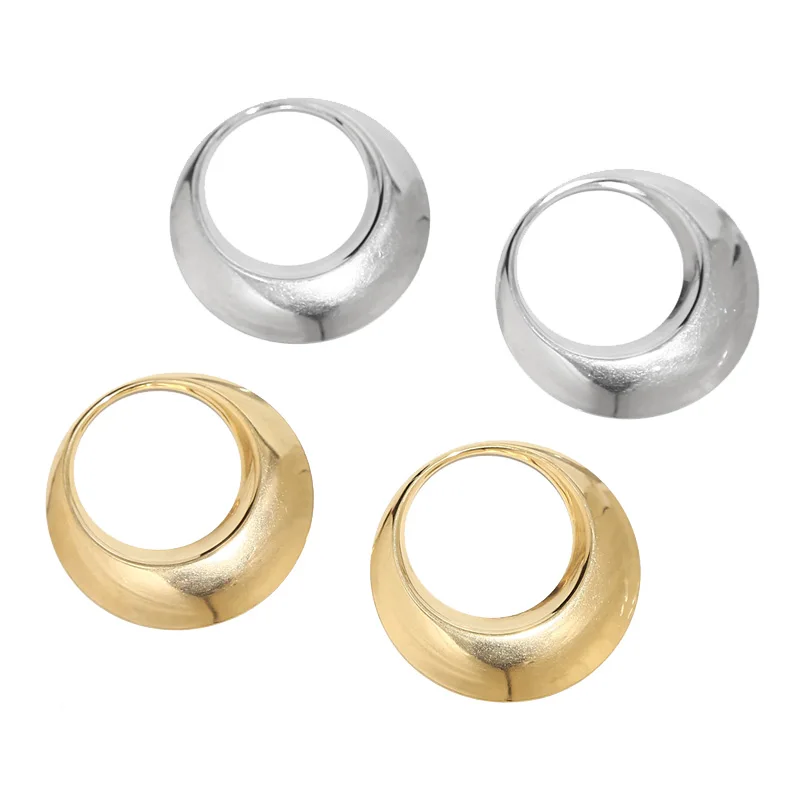 

6 шт., позолоченные круглые подвески 41 мм