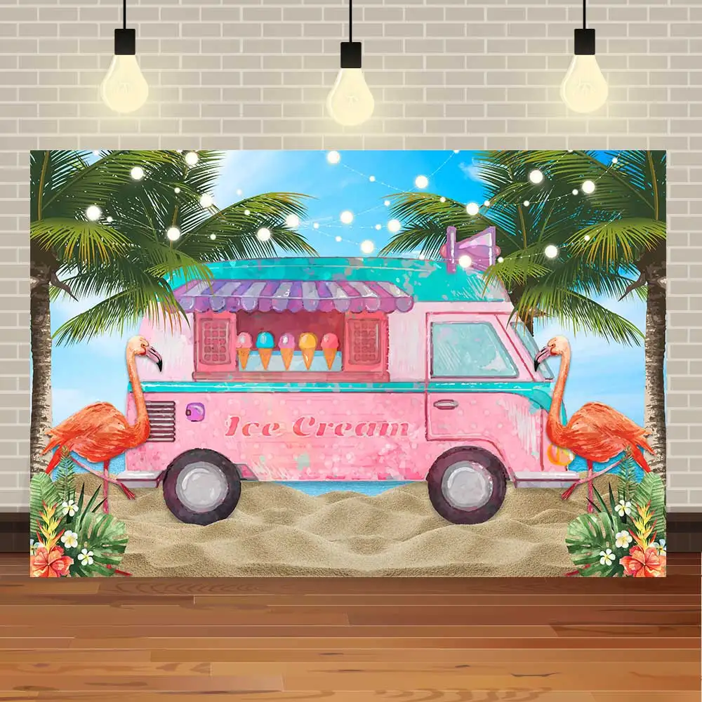 Фон для фотосъемки летняя тропическая доска серфинга Гаваи день рождения