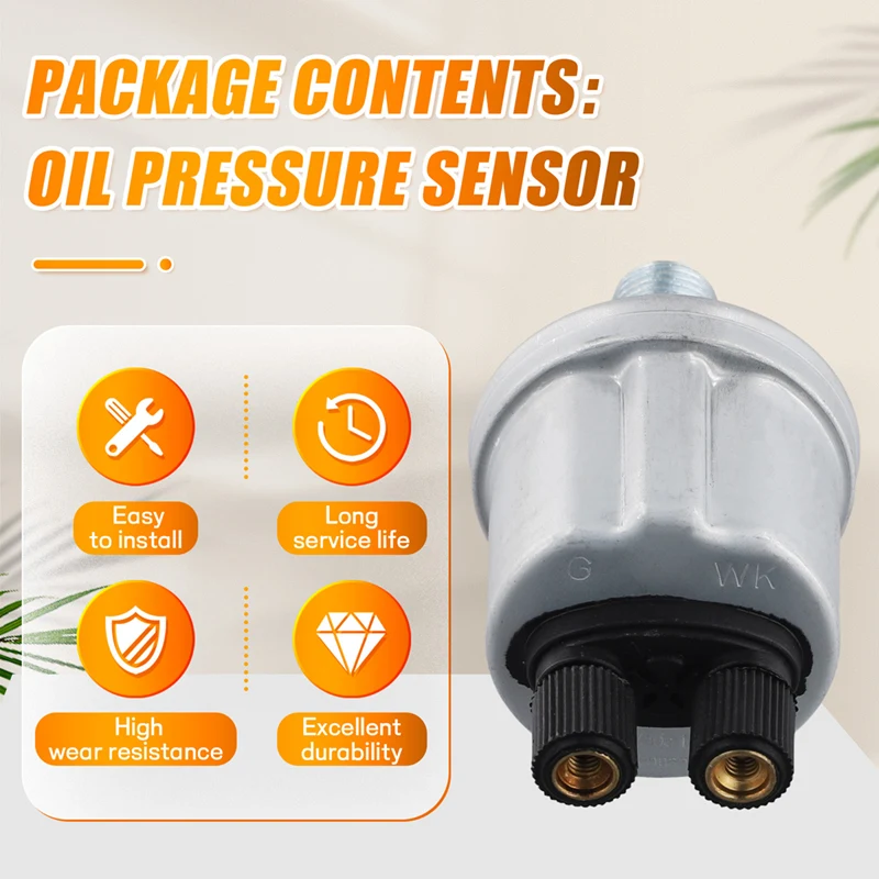 0-10Bar Oil Pressure Sensor For Generator Car Boat Gauge Sender Engine Part