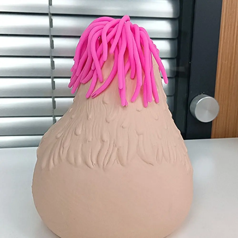 Мягкая игрушка-курица с бантиком TPR мультяшная игрушка медленным отскоком