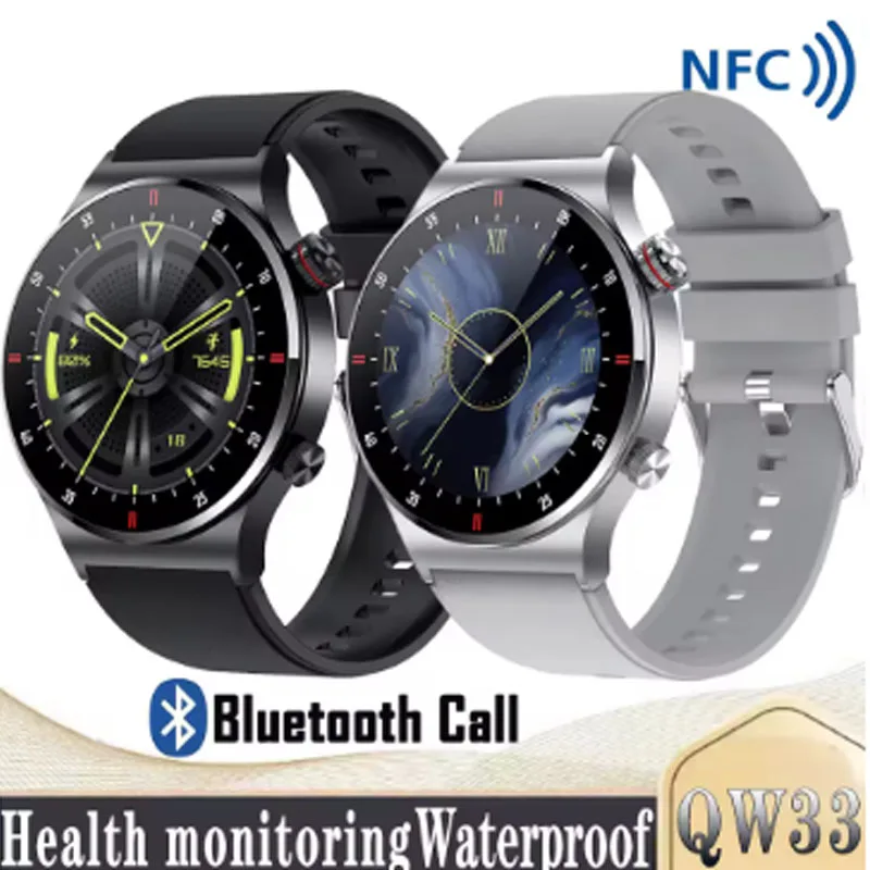 Фото Для POCO X5 Pro Motorola Moto G04s Realme SmartWatch Мужские умные часы с сенсорным экраном и вызовом Водонепроницаемые часы с кровяным давлением и пульсометром №1
