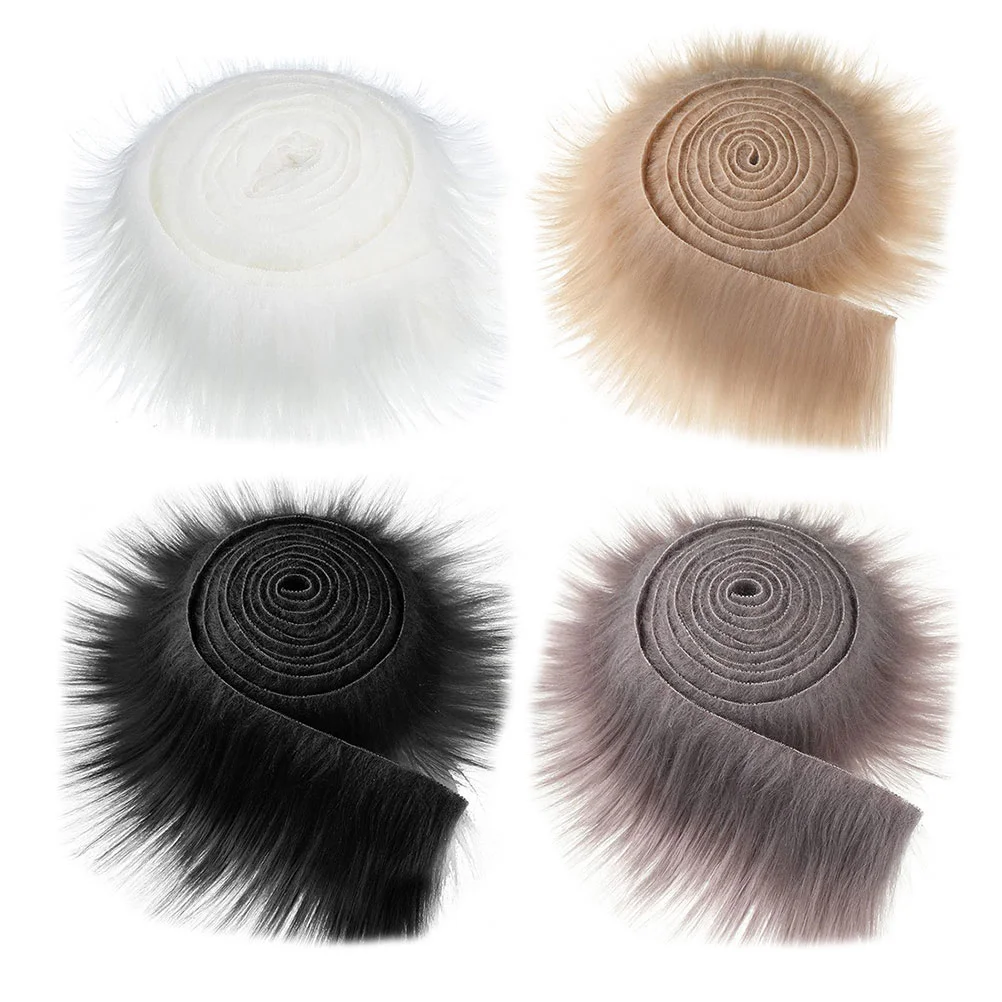 

Fur Faux Stripe Diy Fluffy Throw Striped Blanketjacket Artificial Fabric Hat Trim Accessories Ribbon Duvet