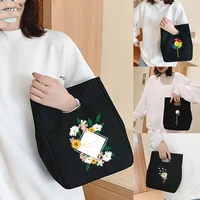 eco tote bags thermal food bag unisex lunch bag cartoon animal printing lunch bag picnic refrigeration insulated bags 262212cm