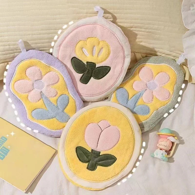 Милый коралловый бархатный тюльпан искусственная кухня подвесные полотенца