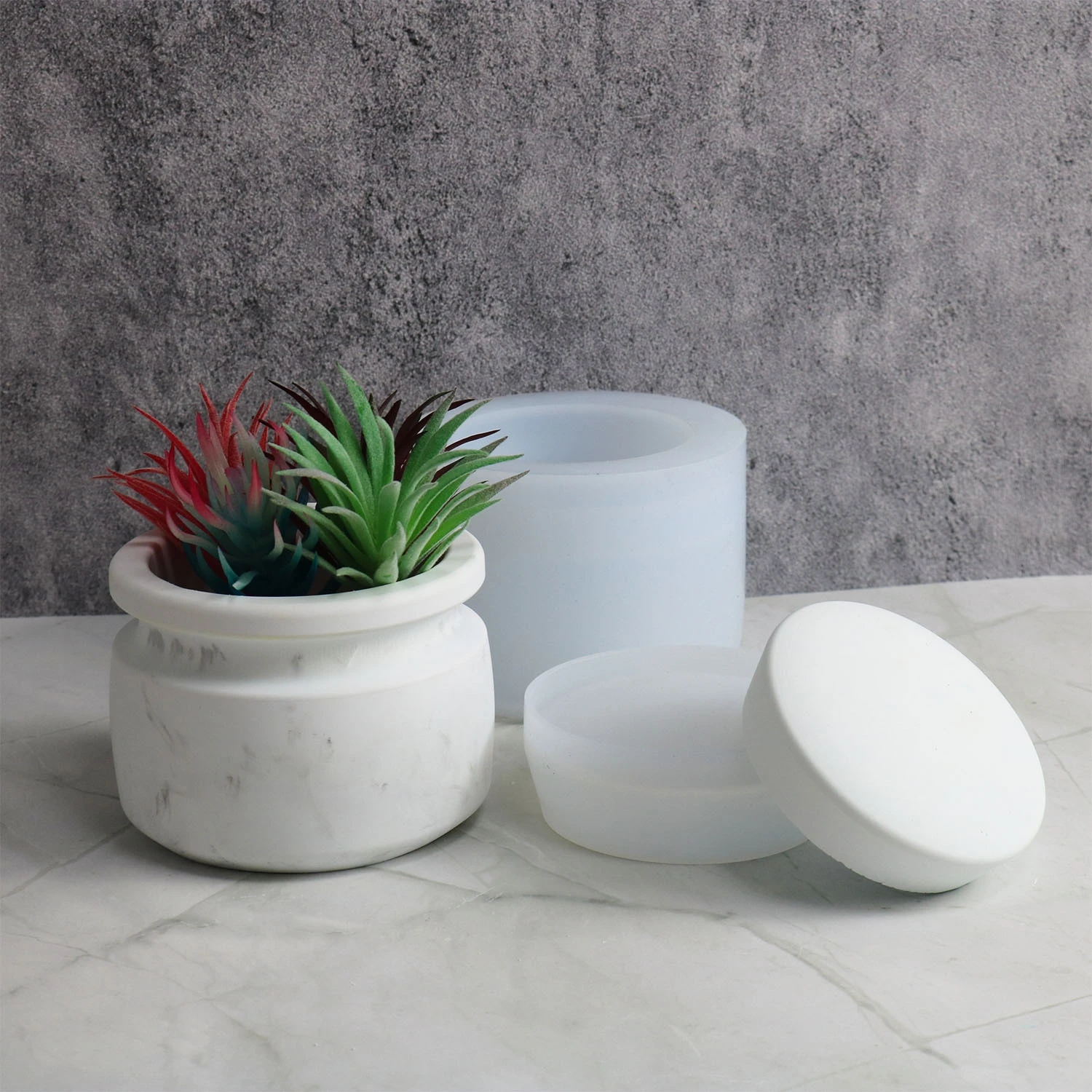 Бетонная крышка банки силиконовые формы сделай сам ручная работа домашняя