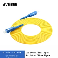 sc upc to upc single mode fiber optic patch cable sm 2 0mm 3 0mm 9125um ftth fiber patch cord optical fiber jumper 3m 5m 10m