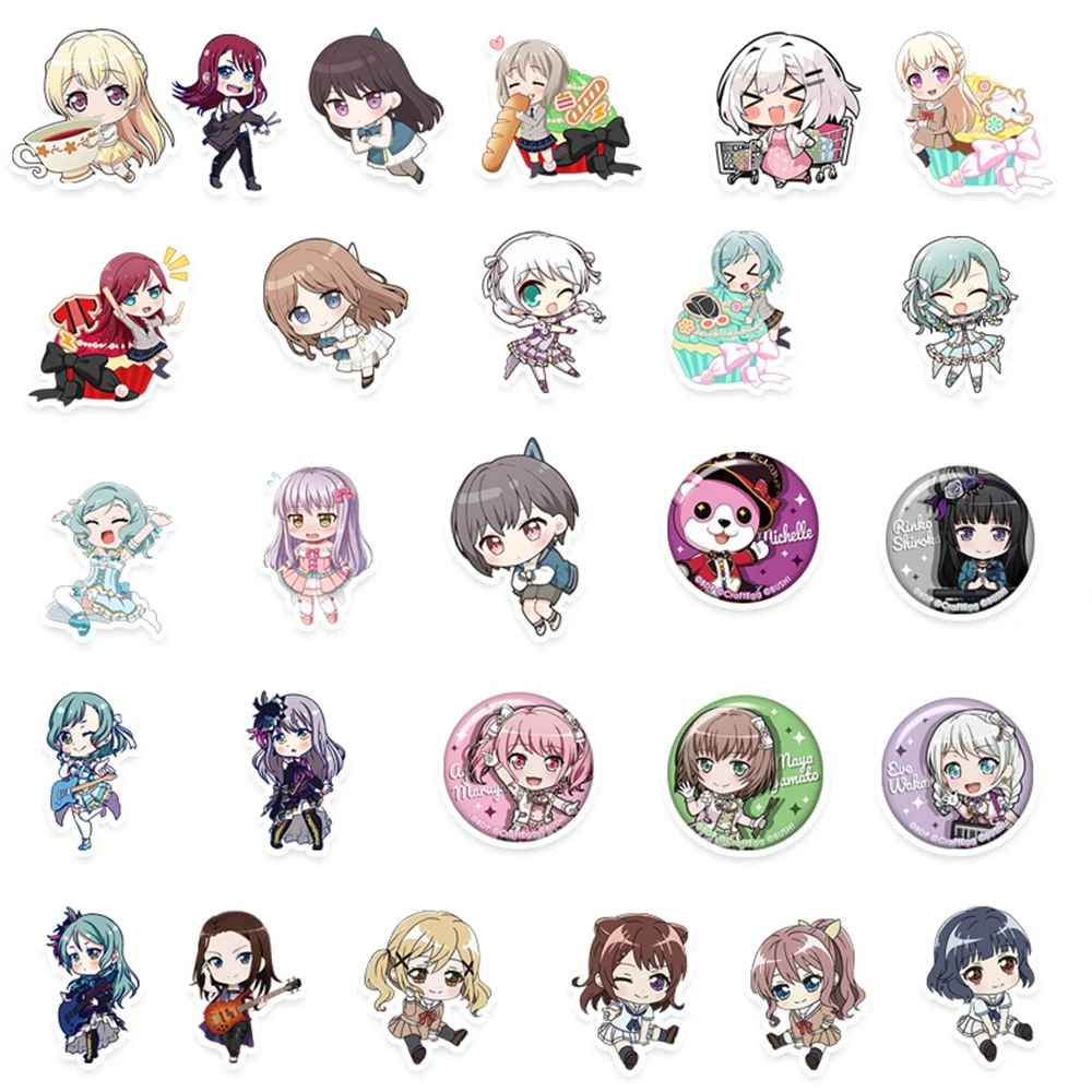 10/30/50 шт. Mygo BanG Dream аниме наклейки Anon Chihaya Soyo Nagasaki Taki Shiina Rana Kaname Tomori San мультяшная