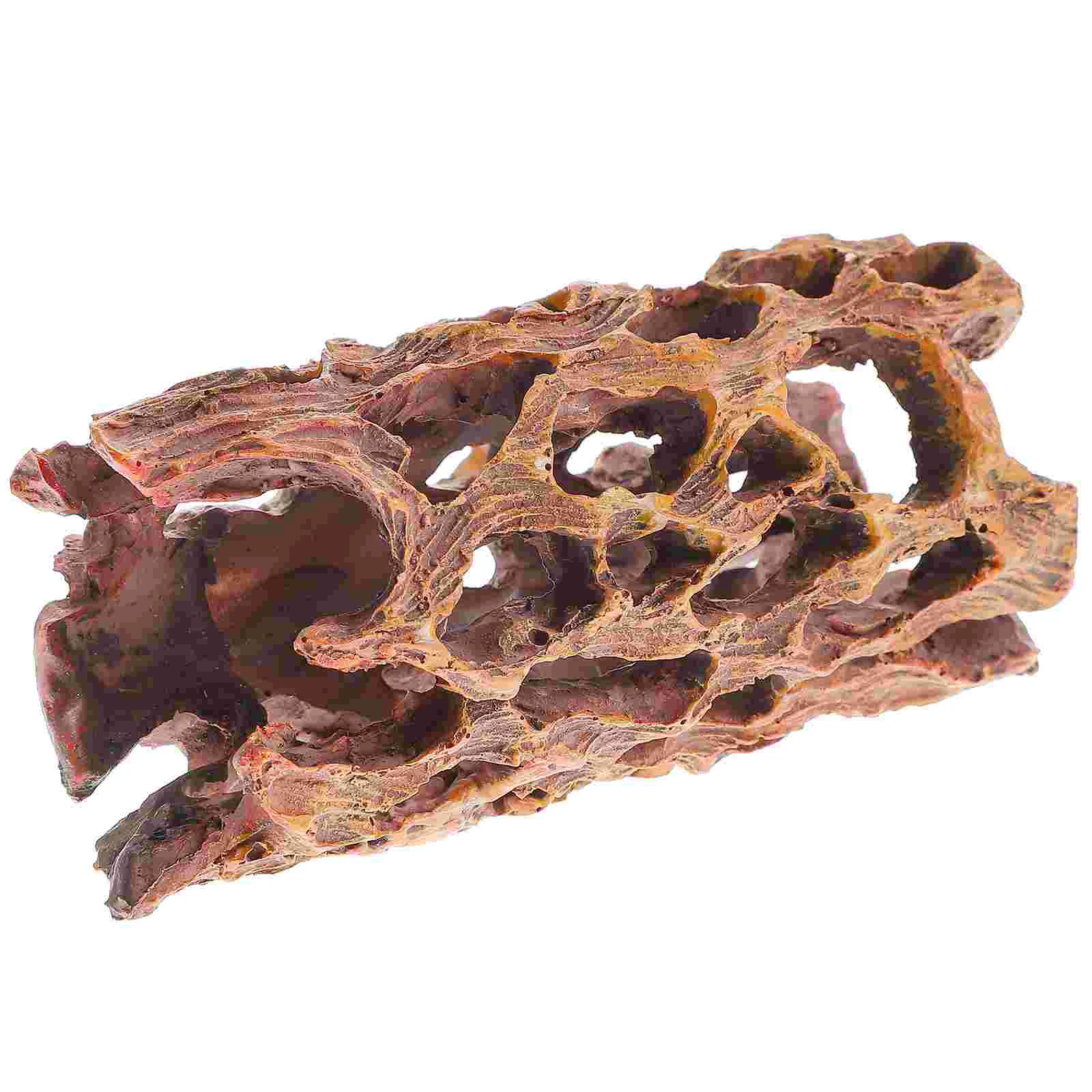 

Fish Shrimp Hiding Hole Tank Landscaping Aquarium Nest Decor Resin Tree Root Ornament Driftwood Ornaments