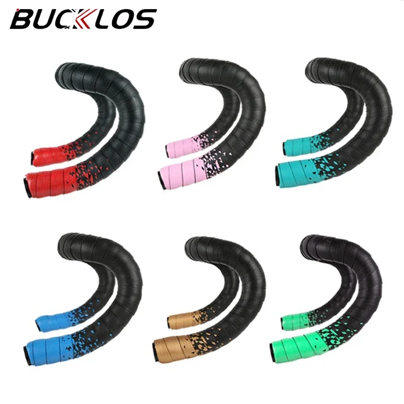 

BUCKLOS Road Bicycle Tape Anti-Vibration Bike Handlebar Tapes PU EVA Cycling Belt Racing Drop Bar Breathable Handle Bar Wrap