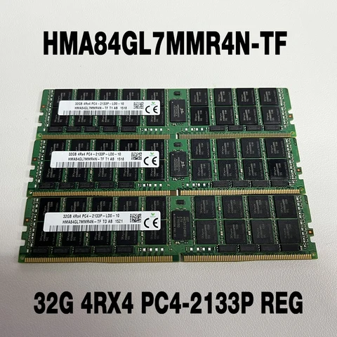 1 шт. HMA84GL7MMR4N-TF 32G 4RX4 PC4-2133P REG для серверной памяти SKhynix