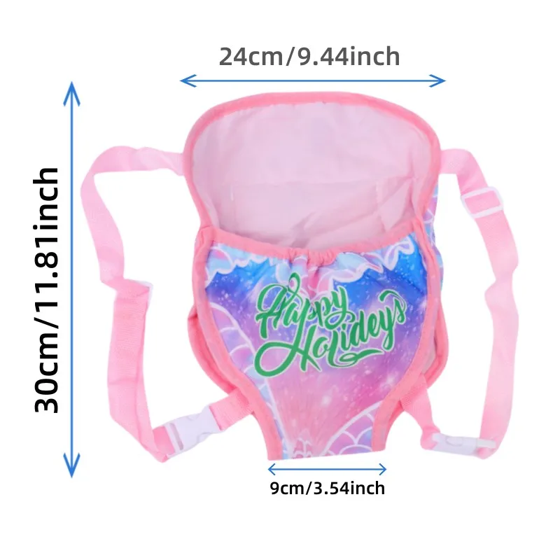 Фото Кукольный рюкзак для кукол 43 см, мини-сумка для переноски, костюм Baby Born, подходит для кукол 16-18 дюймов, подарок на день рождения для девочек, сумка для куклы №3