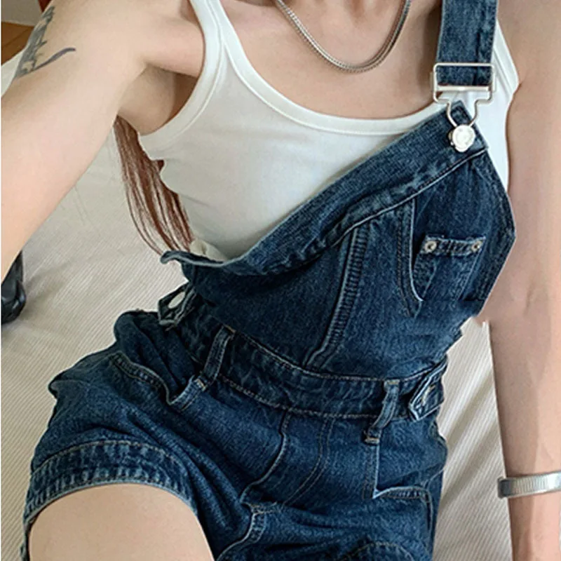 

Женские джинсовые комбинезоны на подтяжках, короткие спортивные костюмы, комбинезоны размера S-XL