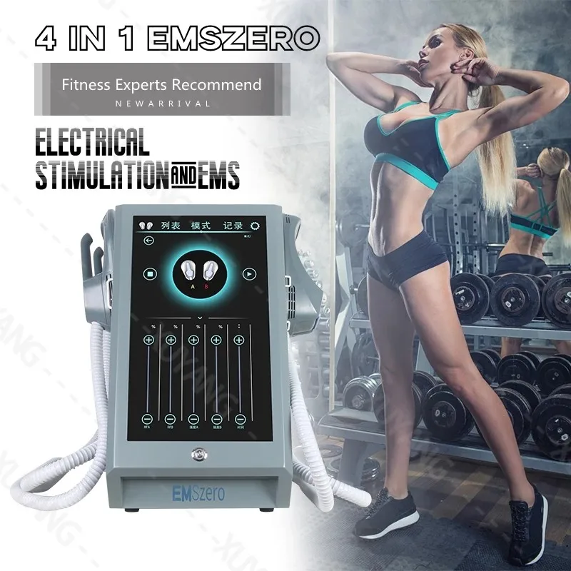 

2023 new in DLS-EMSLIM Neo 5000W 13 Tesla hi-emt machine muscle stimulator 4 handles work simultaneously EMSzero