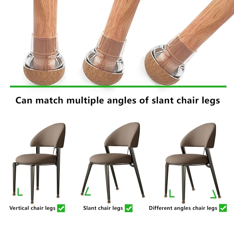 Защитные накладки на пол для ножек стула паркетных полов с фетровыми накладками