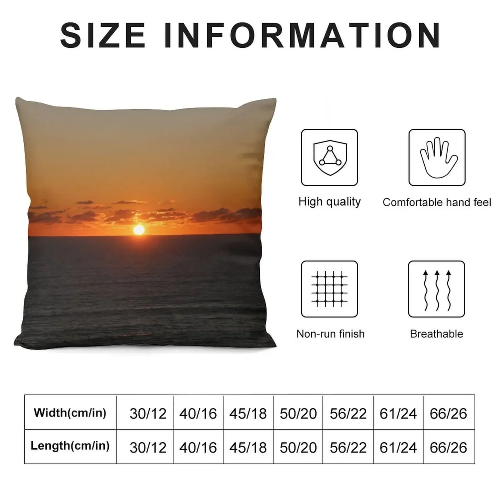 Закат в Бейли Пляж Североленд Новая Зеландия Декоративная подушка Декоративные