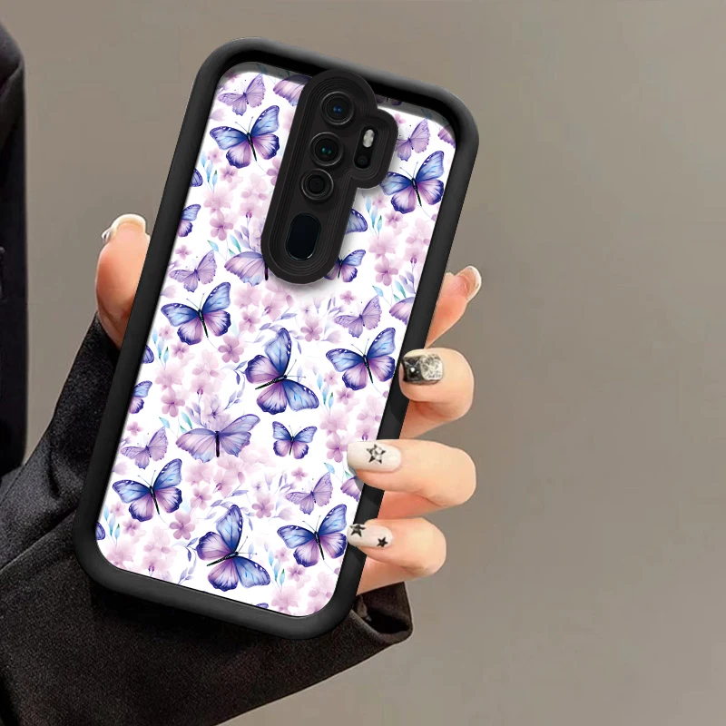 Flowers Butterfly Phone Case For OPPO A32 A31 A17 A16E A16K A16 A15 A11S A9X A7X A9 A5 A3 A3X A1 Shockproof Silicone Soft Cover