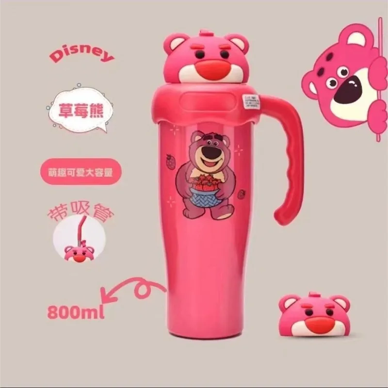 Соломенная чашка для льда Disney New Lotso Minnie Mickey 304 из нержавеющей стали большая