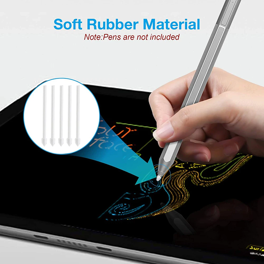 

5pcs Touch Stylus Tips Nibs with Metal Clip for Samsung Galaxy Tab S6 T860 T865
