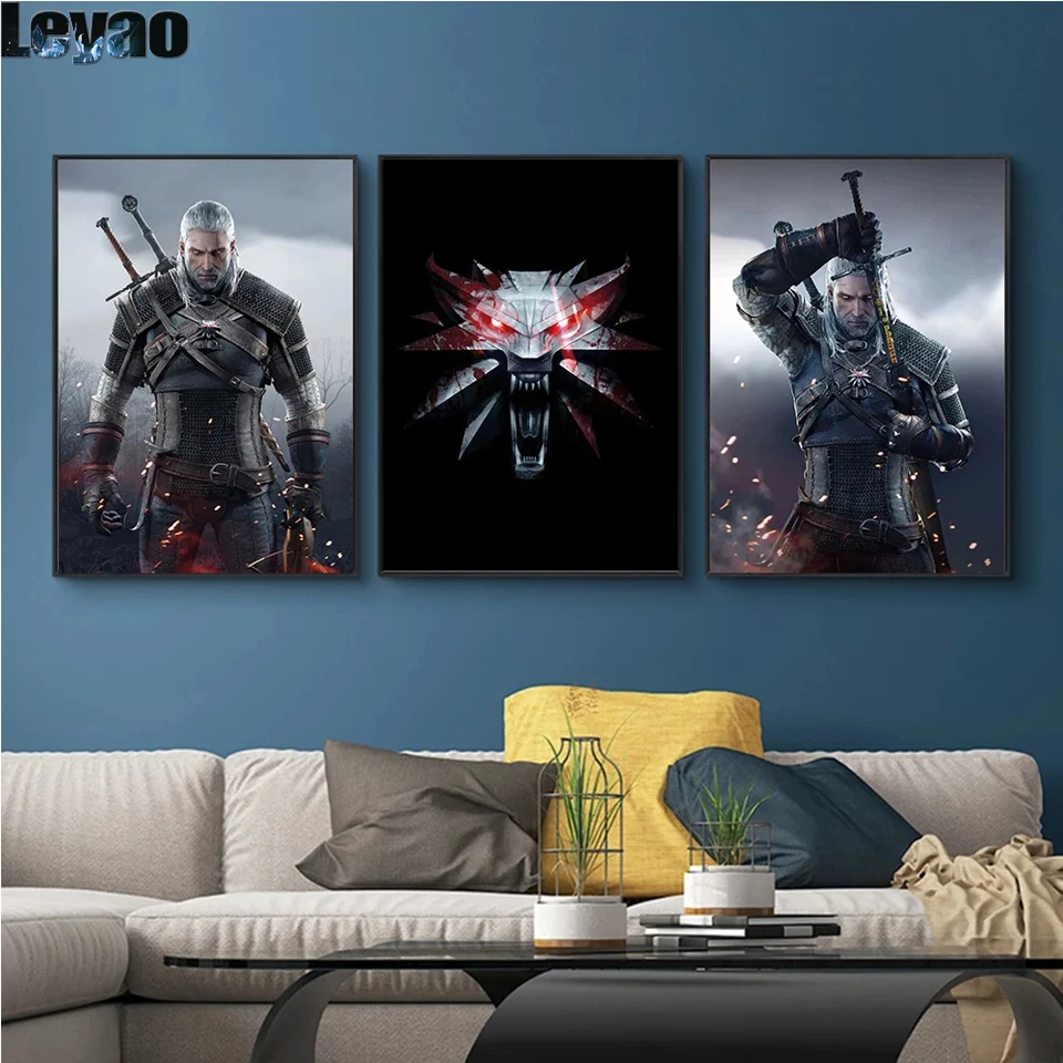 

Алмазная вышивка «Ведьмак 3» disney, картины с персонажами дикой охоты, полноразмерная круглая алмазная живопись, настенное искусство, мозаика...