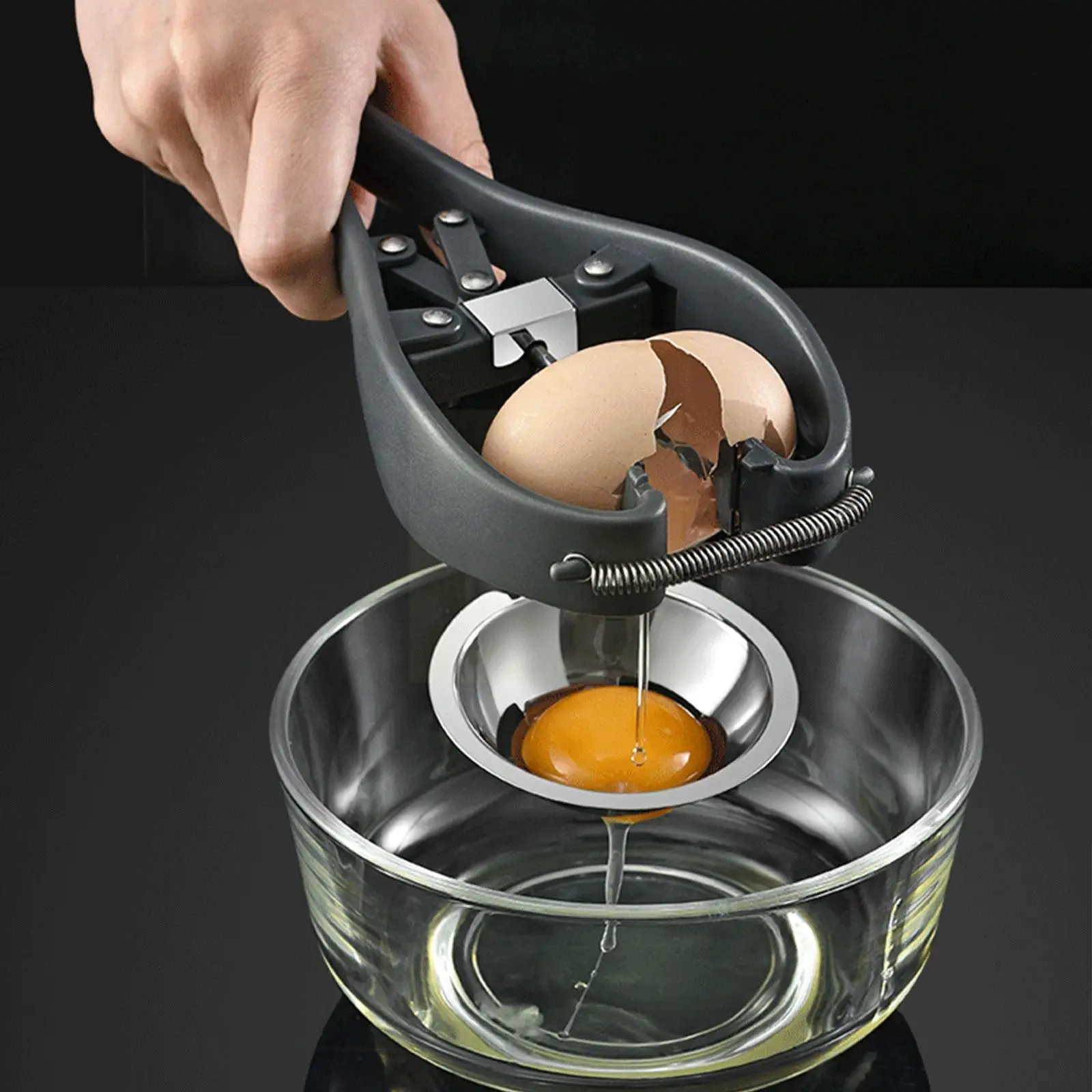 

New Steel Egg Opener Scissors Manual Egg Kitchen Maker Too Eggshell Eggs Opener B6y9 Baking Separator Accessories Tool S1k7