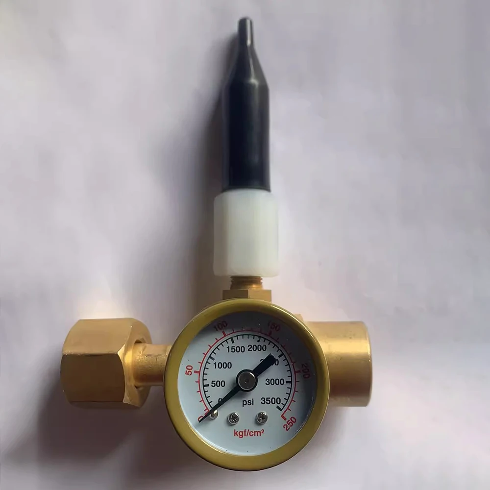 

Helium Pressure Reducer All Brass Helium Balloon Pressure Reducing Valve Inflatable Pressure Gauge 0-3500PSI 0-250KGF/CM2