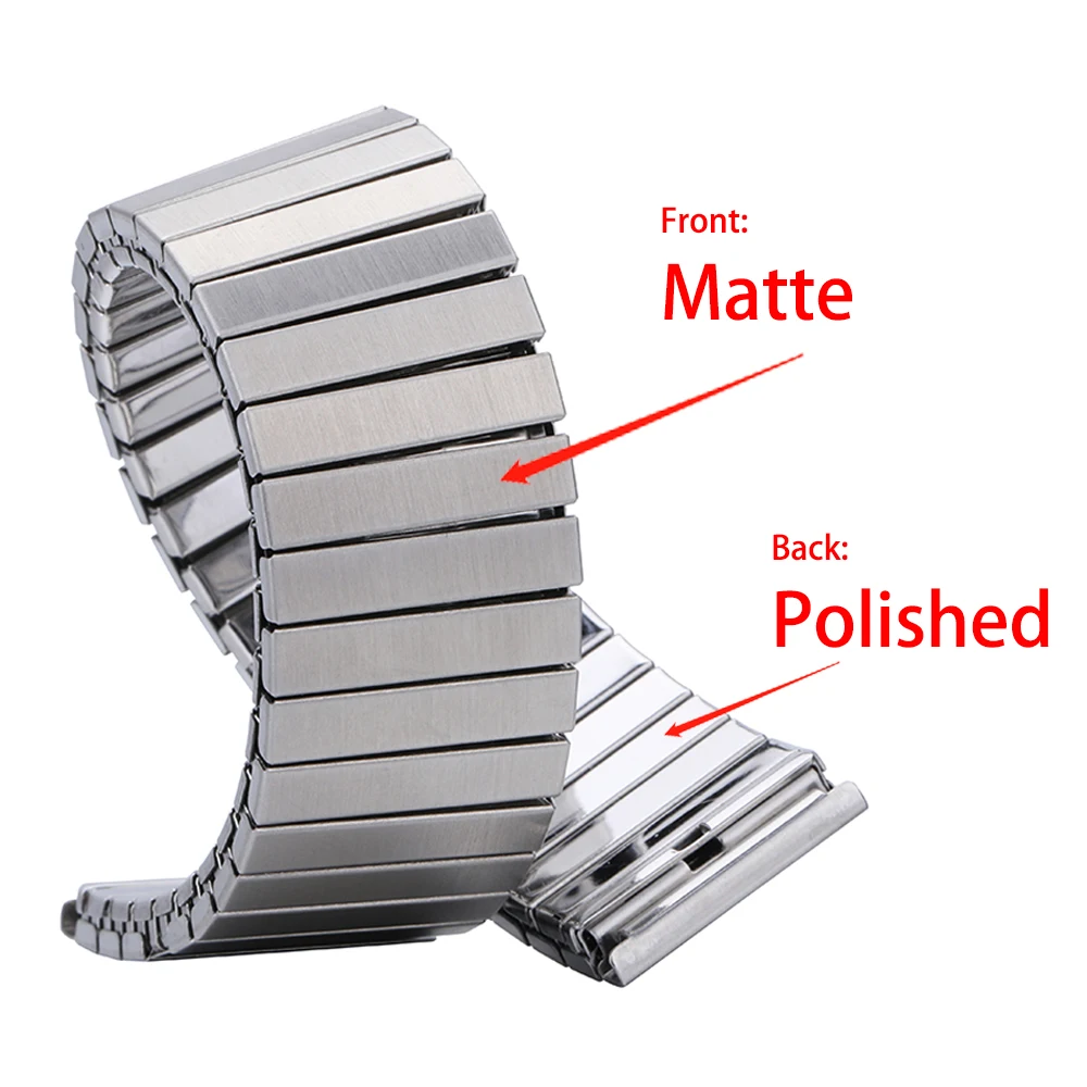 14/16/18 20mm 22mm Elastic Stainless Steel for Samsung Galaxy Watch 3 45mm/46mm/Active2/Gear S3 Bracelet for Huawei Watch Band