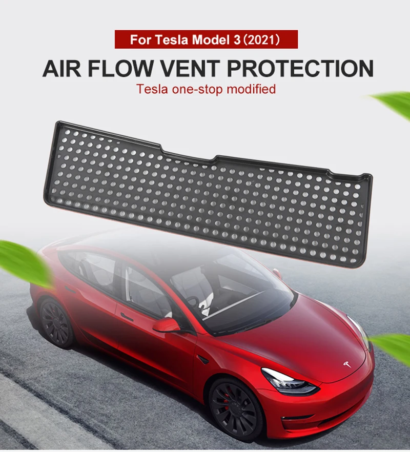 

Air Flow Vent Cover for Tesla Model 3 Car Accessories Air Inlet Filter Protective Conditioning Grille Cover Model3 2021-2022