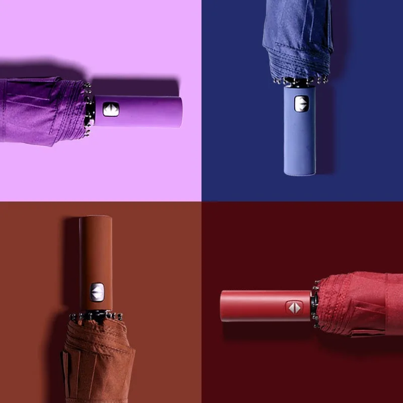 Полностью автоматический черный клей 12 костей Складывающийся мужской деловой