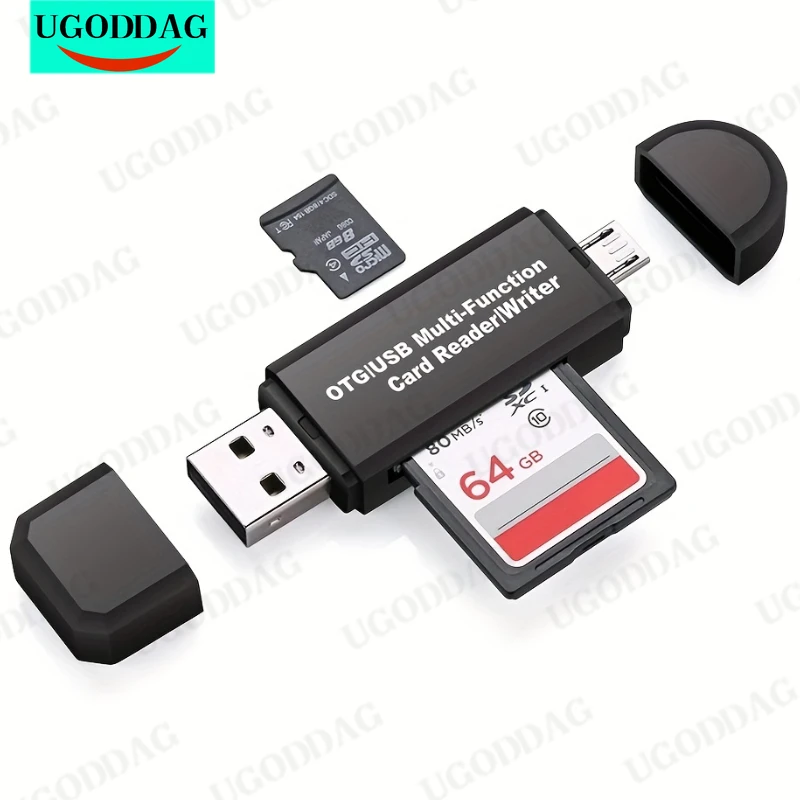 Кардридер-адаптер Elcwill USB Type-A SD/MMC Micro SD/TF