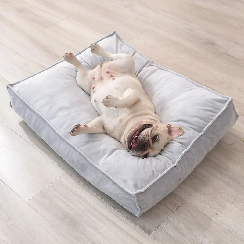 

Матрас для собаки, моющийся большой диван-кровать для собаки, переносной домик для домашнего питомца, шерстяной плюшевый коврик, полноразмерная кровать для глубокого сна, аксессуары для домашних животных