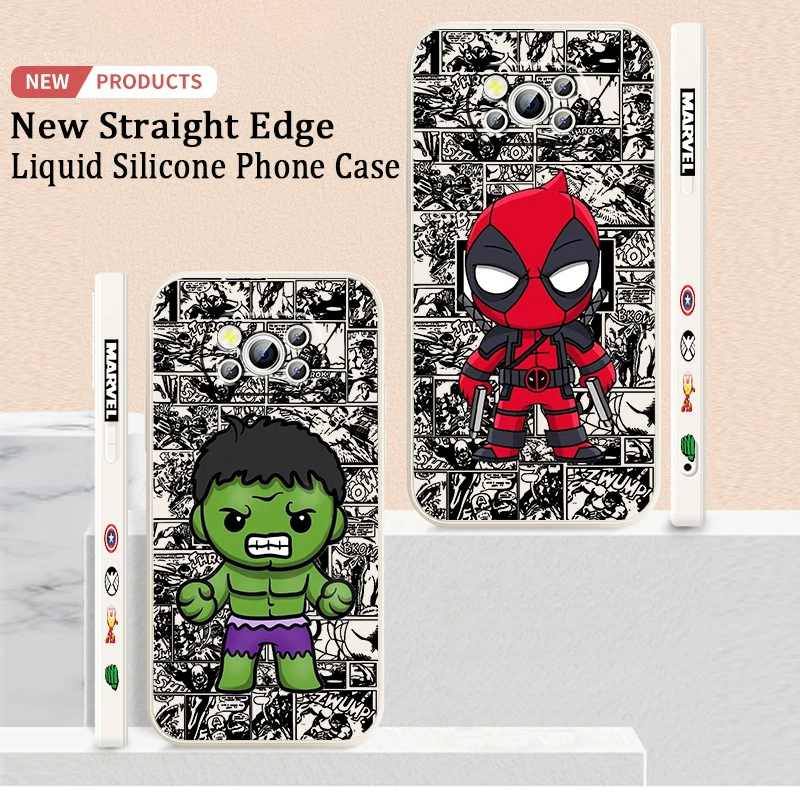 Чехол для телефона с жидким левым канатом Xiaomi Mi Poco X6 X5 X4 X3 M6 M5 M5S M4 M3 F5 F4 F3 C65 Pro