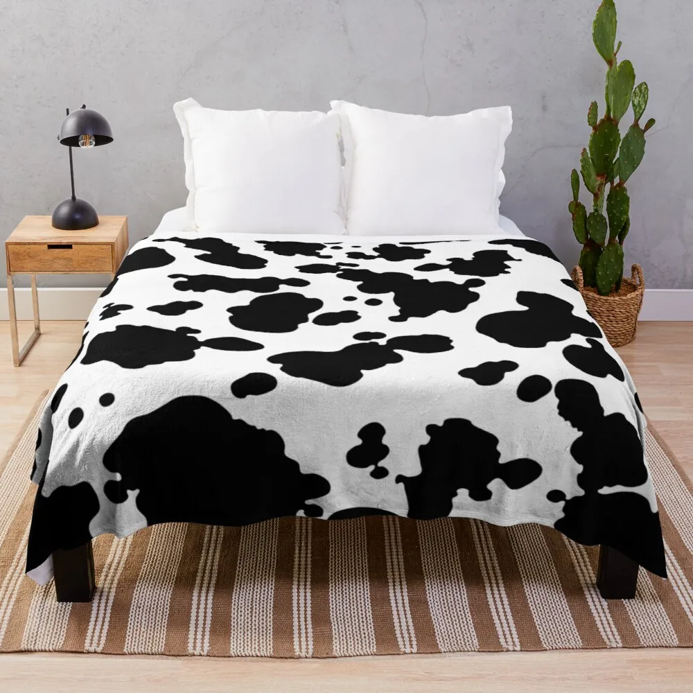 Cow Print Throw Blanket loose blanket