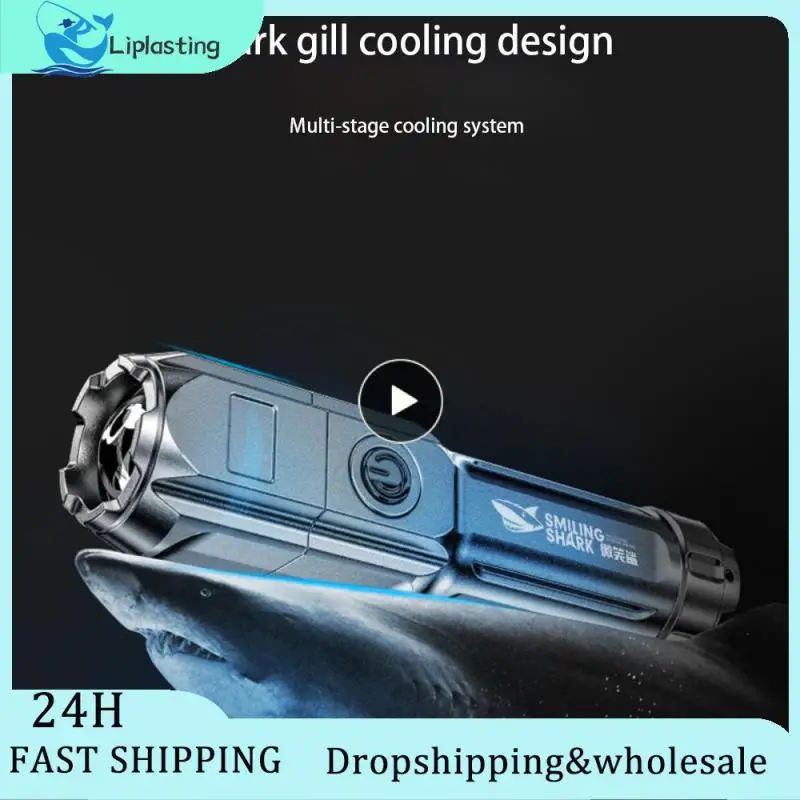 

Electric Torch Portable Multi-stage Heat Dissipation Torch High Powered Wick Multi-focus Standard Interface Flashlight Compact